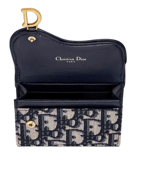 lady dior multi card holder price|saddle flap card holder Dior.